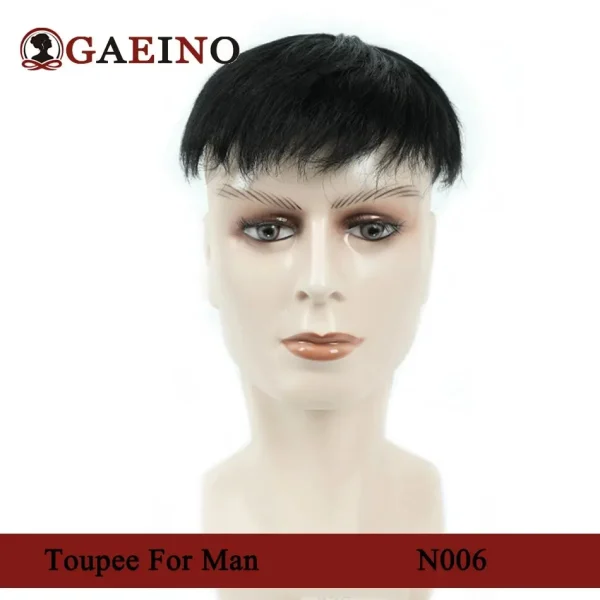 Men Toupee Human Hair Replacement System Hair Toppers Hairpiece  Hair Wig Men Hair Denstiy Natural Wig for Men - Image 15