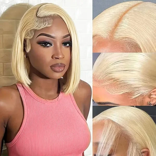 30 Inch Blonde Wig 613 HD Human Hair Lace Frontal Wig 13x6 Straight Lace Front Human Hair Wig Lace Colored Wig For Black Women - Image 9