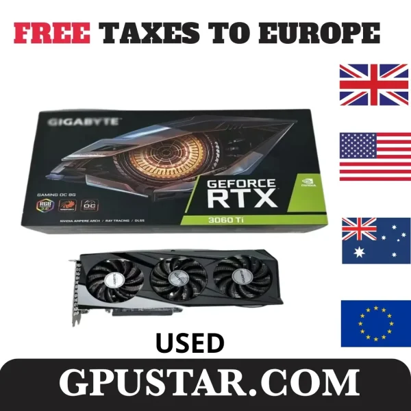 2024 USED GIGABYTE GeForce RTX 3070 GAMING OC 8G GDDR6 Graphics Card