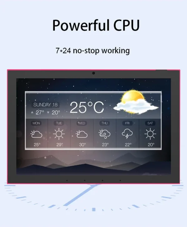 15.6 inch android touch screen smart home control panel,  wifi 6, RJ45, PoE, Zigbee/Matter protocal, Relay, RS232, RS485, Type-C - Image 10