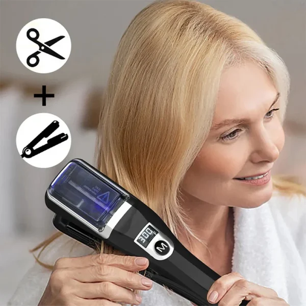 Professional Hair Cutter Machine 2 In 1 Iron Flat Hair Straightener and Hair Split Ends Trimmer Woman Trimmer Barber Machines