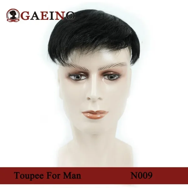 Men Toupee Human Hair Replacement System Hair Toppers Hairpiece  Hair Wig Men Hair Denstiy Natural Wig for Men - Image 12