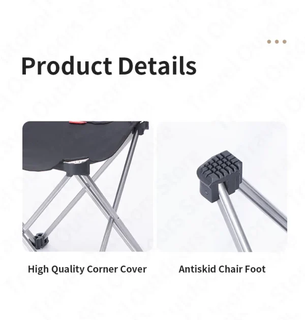 Naturehike Ultralight Aluminum Alloy Portable Fishing Chair Outdoor Folding Bench Stool Picnic 900D Oxford Cloth Camping Supplie - Image 15