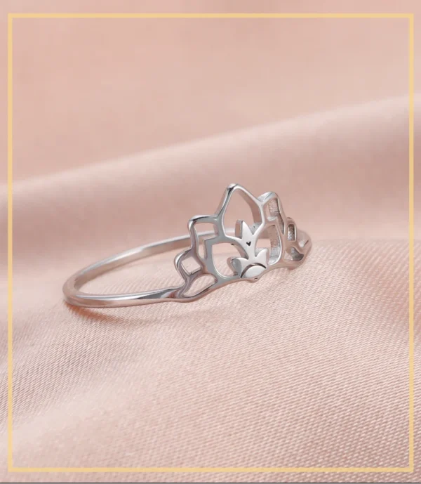 Skyrim Stainless Steel Lotus Flower Rings for Women Vintage Finger Ring Jewelry Female Wedding Engagement Gift Wholesale 2025 - Image 20