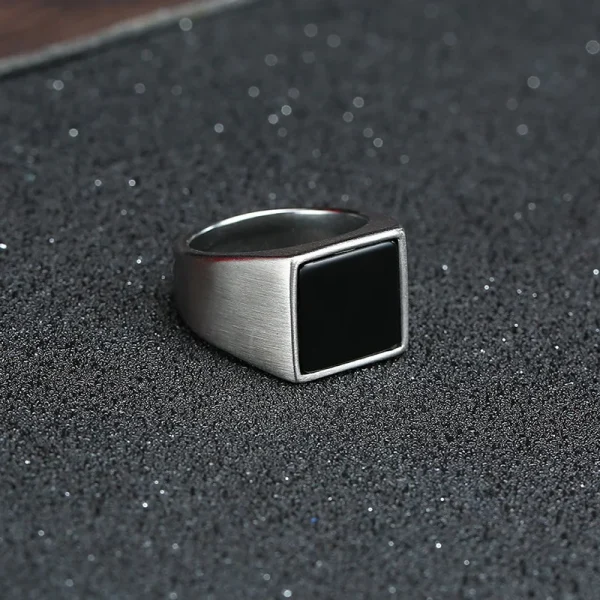 Vnox Casual Men Ring Red CZ Stone Square Top Stainless Steel Gold Color Daily Male Alliance Jewelry Size - Image 15