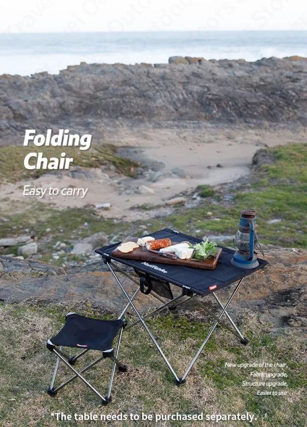 Naturehike Ultralight Aluminum Alloy Portable Fishing Chair Outdoor Folding Bench Stool Picnic 900D Oxford Cloth Camping Supplie - Image 9