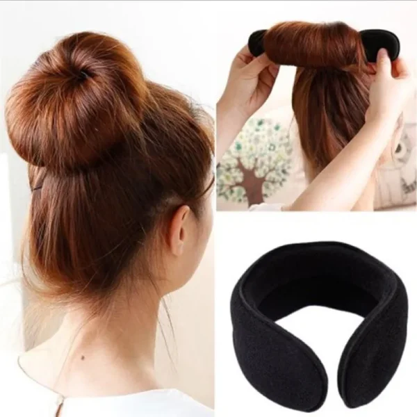 1/3PCS Hot Sale New Fashion Hair Styling Magic Sponge Clip Foam Bun Curler Hairstyle Twist Maker Tool Braider Accessories - Image 4