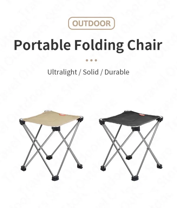 Naturehike Ultralight Aluminum Alloy Portable Fishing Chair Outdoor Folding Bench Stool Picnic 900D Oxford Cloth Camping Supplie - Image 10