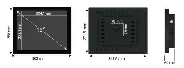 12" 10" 15 Inch Industrial Tablet Panel PC Desktop Computer Resistive Touch Core i3 Win XP/7/10 System USB SSD WiFi Mini PC - Image 10