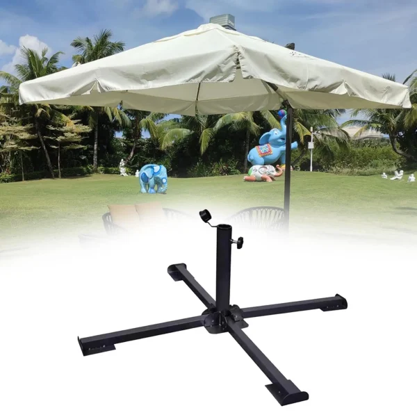 Patio Umbrella Stand Easy to Use Adjustable Foldable Sun Shelter Umbrella Stand Base for Fishing Beach Garden Yard Backyard - Image 8