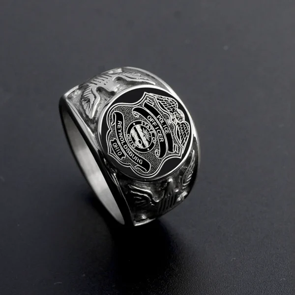 Stainless Steel Men Punk Rock Military USMC ARMY NAVY Rings Jewelry Size 7-13 - Image 5