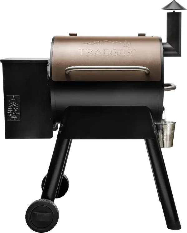 Kitchen suppliesTraeger Grills Pro Series 22 Electric Wood Pellet Grill and Smoker, Bronze, Extra large & Full-Length Grill Cove - Image 2