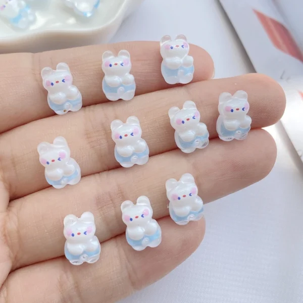 50Pcs New Cute Resin 8*10mm Mini Shiny Little Cat Flatback  Ornament Jewelry Making Manicure Hairwear Accessories - Image 20