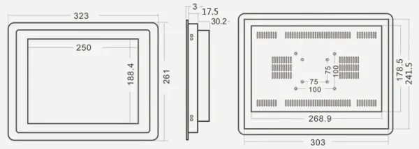 12 inch PCAP touch daylight readable 1000 nits android tablet for electric golf car - Image 9