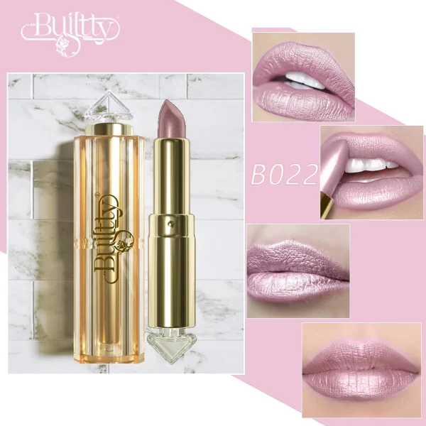 BUILTTY Korean Glitter Pearl Dropshiping Lipstick Matte Nude Color Long Lasting Waterproof Wholesale Price Red Pink Purple - Image 13