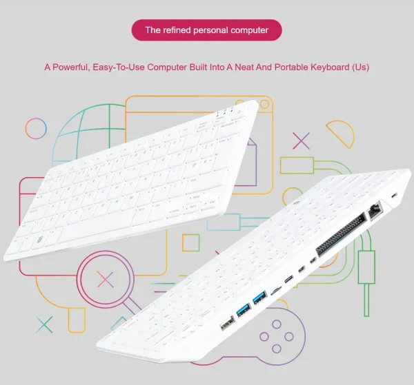 Raspberry Pi 500 (US) refined personal computer.built into a high-quality Keyboard - Image 3