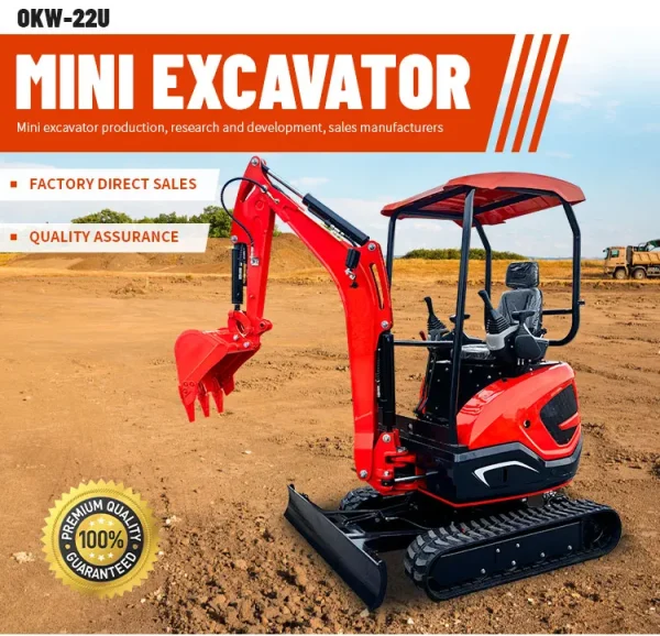 Free Shipping!!! 1.8 Ton Mini Excavator 2ton 1ton EPA Excavator Cabin 2t Chinese Mini Digger Customizable For Sale - Image 8