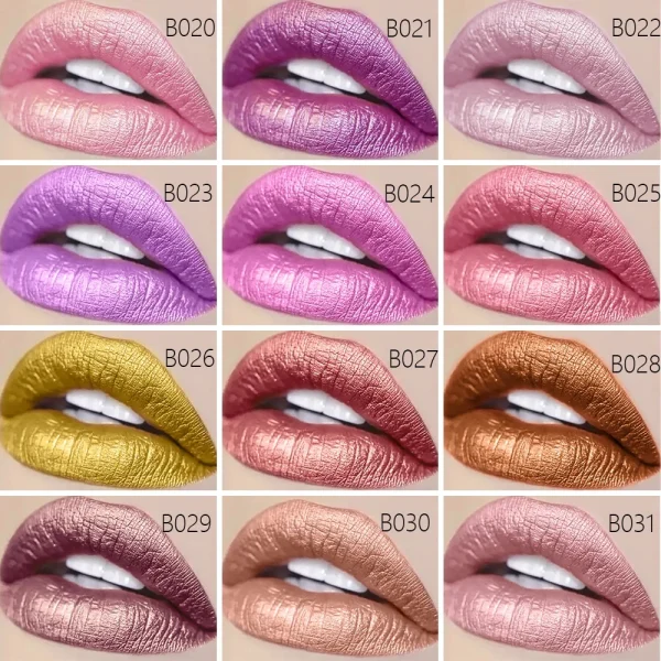 BUILTTY Korean Glitter Pearl Dropshiping Lipstick Matte Nude Color Long Lasting Waterproof Wholesale Price Red Pink Purple - Image 2