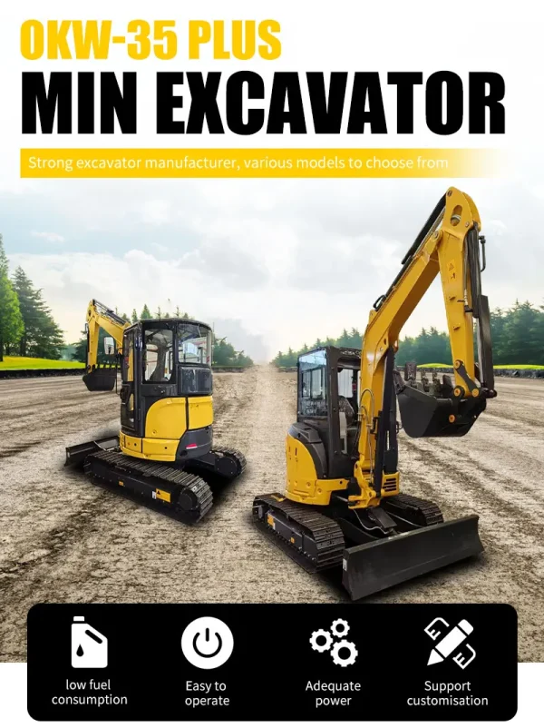 Customization 1.5 Ton Mini Excavator With Strong Engine Mini Backhoe Excavator Hydraulic Micro Escavator Supplier Small Digger - Image 8