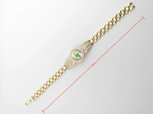 Fashion Gold Color St. Jude Cross Bracelet for Women Mom Men Mother’s Day Gift Watchstrap Judas Religious Charm Dainty Jewelry - Image 6