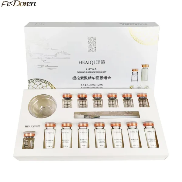 Korean Collagen Hyaluronic Acid Face Mask Repair Firming Lifting Improve Fine Lines Brighten Moisturiz Peptide Essence Skin Care