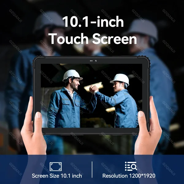 5G Industrial Android 12 Tablet Rugged PDA Triple Defence with Fingerprint Unlock 1D 2D QR Scanner Data Collector for Warehouse - Image 4