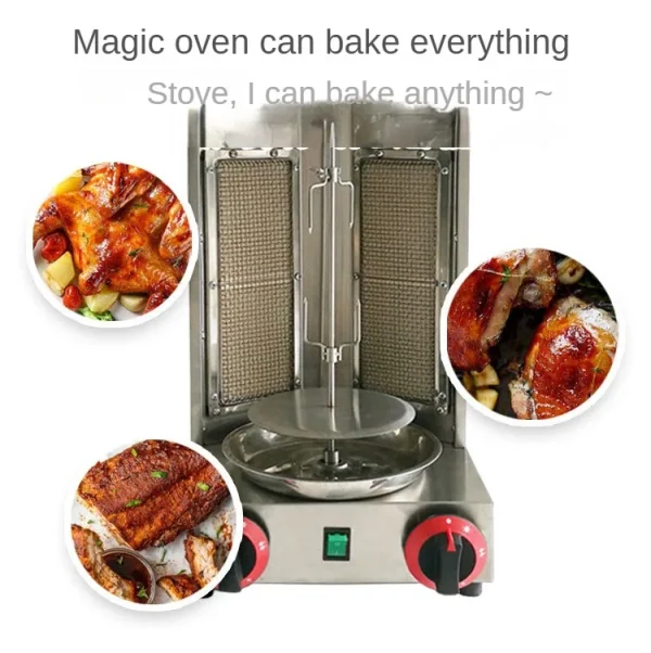 Commercial gas full-automatic rotating chicken oven, small Brazilian barbecue Türkiye barbecue machine - Image 10