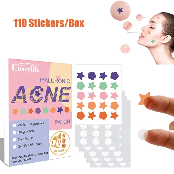 20-144patches /pack Invisible Acne Removal Pimple Patch Beauty Acne Tools Pimple Acne Concealer Face Spot Scar Care Stickers - Image 21