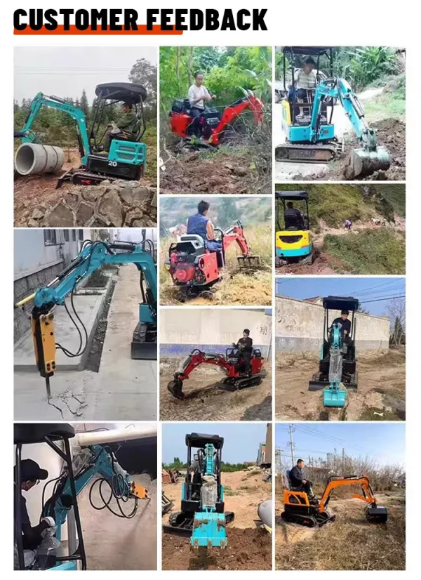 Free Shipping!!! 1.8 Ton Mini Excavator 2ton 1ton EPA Excavator Cabin 2t Chinese Mini Digger Customizable For Sale - Image 13