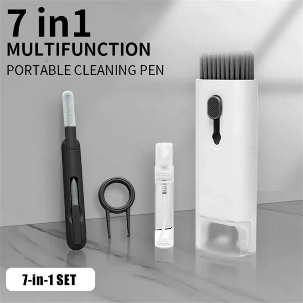 7 in 1 Cleaning Kit Computer Keyboard Cleaner Brush Earphones Cleaning Pen For Headset IPad Phone Cleaning Tools Keycap Puller ﻿ - Image 14