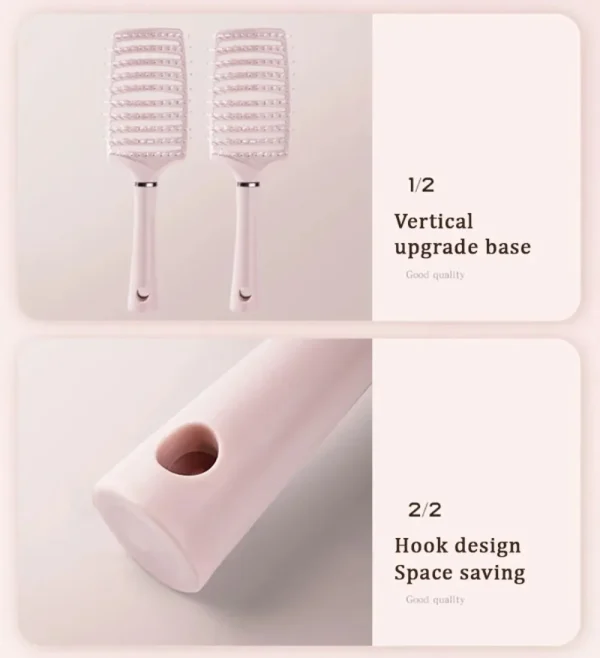 Detangling Hair Brush Hollow Scalp Massage Comb Hairdressing Wide Tooth Hair Comb Wet Curly Massage Brush Barber Styling Tools - Image 12