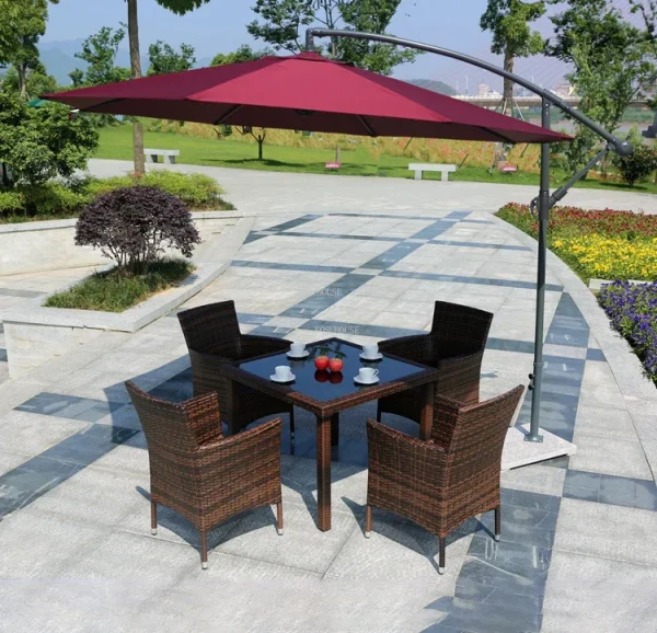 Nordic Rattan Garden Furniture Sets Household Patio Furniture Balcony Outdoor Furniture Leisure Table and Chair Three-piece Set - Image 30