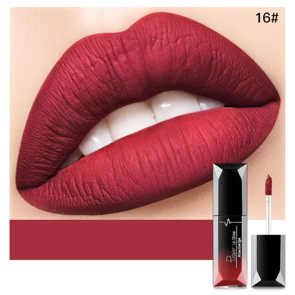 21-Color Lip Gloss Matte Mist Liquid Lipstick Waterproof Long lasting Cosmetics Lip Tint Paste Not-fade Lip Glaze - Image 25