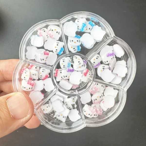 Sanrio Nail Charms Hello Kitty Design Nail Art Diy Mini Rhinestones Flatback Charms Crafts Stones for Manicure Nail Charms 70PCS - Image 15