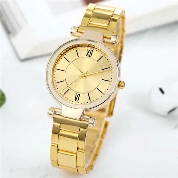 Luxury Rose Gold Stainless Steel Watches Female Classic Round Dial Quartz Watch Women Business Wristwatches Wrist Jewelry Reloj - Image 18