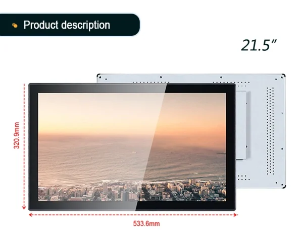 Large Industrial Tablet 21.5 inch embedded touch screen tablet pc industrial for HMI - Image 3