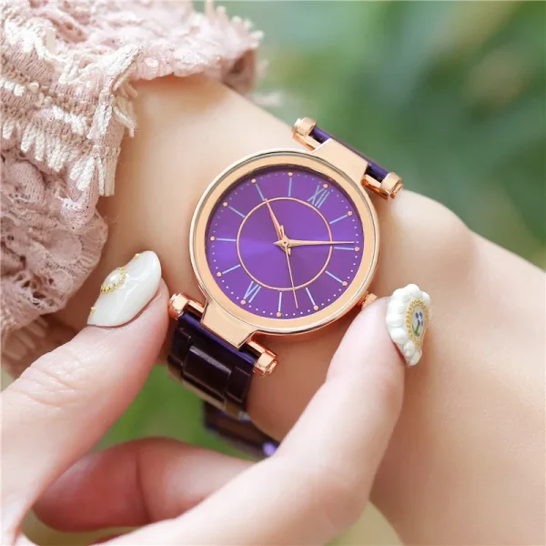 Luxury Rose Gold Stainless Steel Watches Female Classic Round Dial Quartz Watch Women Business Wristwatches Wrist Jewelry Reloj - Image 22