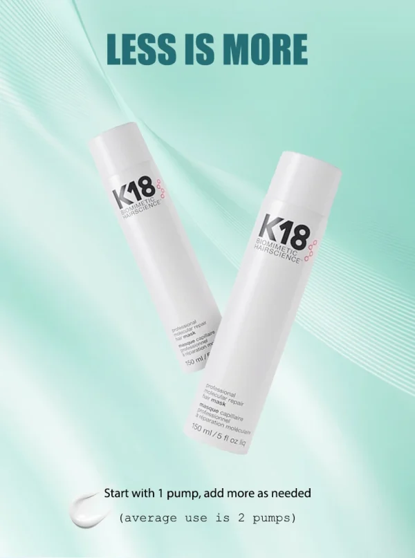 150ml K18 Original  Leave-in Hair Mask Molecular Repairs Dry Damaged Hair 5 Seconds Repairing Smoothing Nourish Hair Care - Image 13