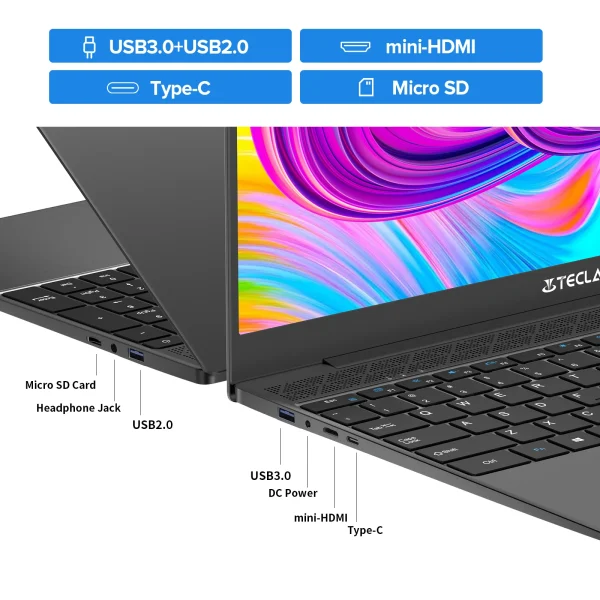 Teclast F15 Plus 2 Laptop 15.6 inch Windows 11 Laptop 8GB RAM 256GB SSD Gemini Lake N4120 USB3.0 mini-HDMI full size keyboard - Image 6