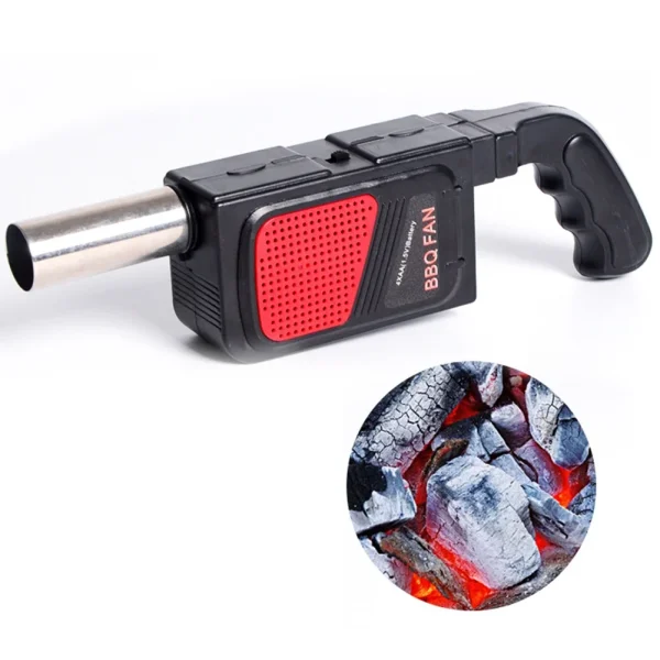 Handheld Battery-Powered Bbq Hair Dryer Multifunctional Camping Picnic Cooking Blower Portable Outdoor Carbon Fire Burner - Image 15