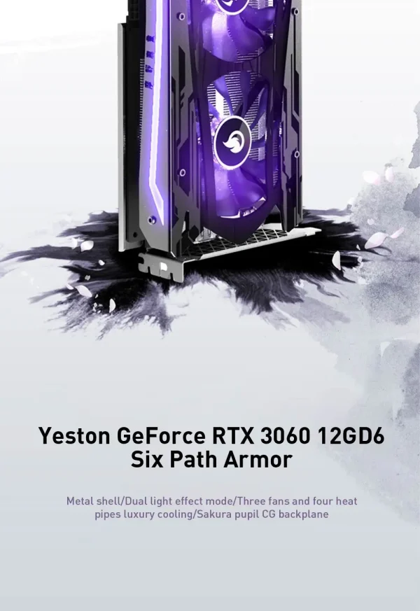 Yeston Used NVIDIA Graphics Card Geforce RTX 3060 12G placa de video 3060 GDDR6 192bit Video Card RGB Computer Desktop GPU rtx - Image 10