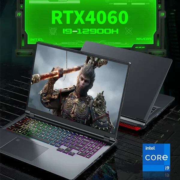 Topton New L8 Gaming Laptops i9 12900H i7 13620H NVIDIA RTX 4060 8G 16 inch 165Hz IPS Windows 11 NVMe Notebook Gamebook WiFi6