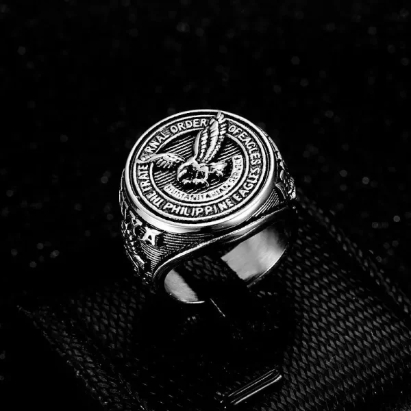 Men 316L Stainless Steel Ring for Men Philippines Eagle Rings Women Waterproof Finger Hip Hop Eagle Ring Jewelry - Image 3