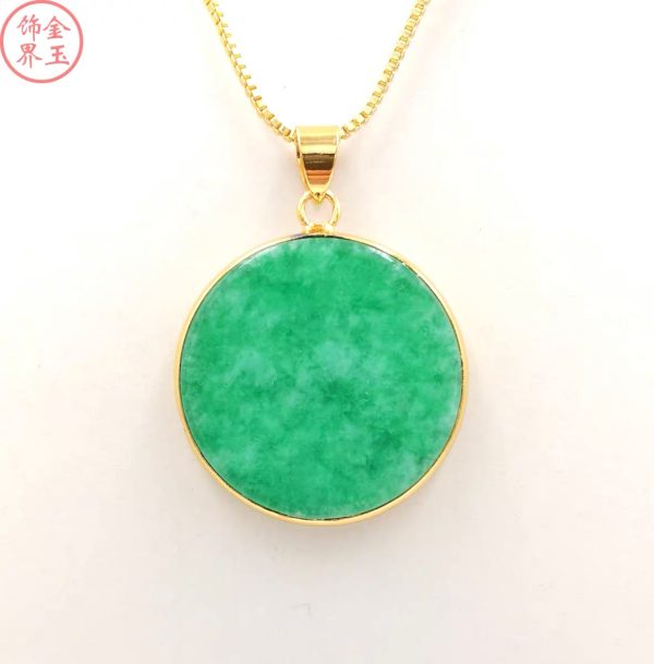 Carved Natural Green Jade Pendant Chinese Love Necklace Charm Jadeite Jewellery Fashion Lucky Man Woman Amulet Gifts - Image 9