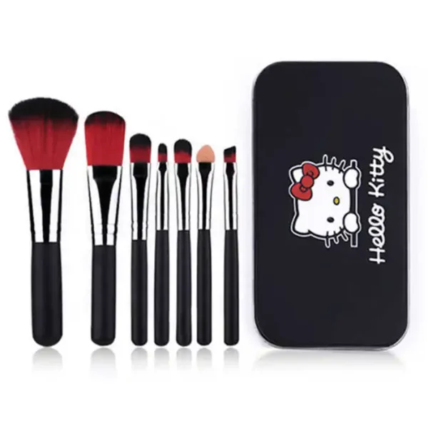 Hello Kitty Makeup Brush Set with Box Cute Fashion Blush Eyebrow Lip Eyeshadow Brush Beauty Tool Women Girls Facial Makeup Gift - Image 27