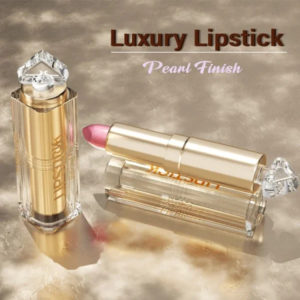 Long Lasting Finish Lipstick Pearl Shimmer Lipstick Sets Glitter Metallic Natural Light Pink Rose Peach Nude Coral Orange Colors - Image 2