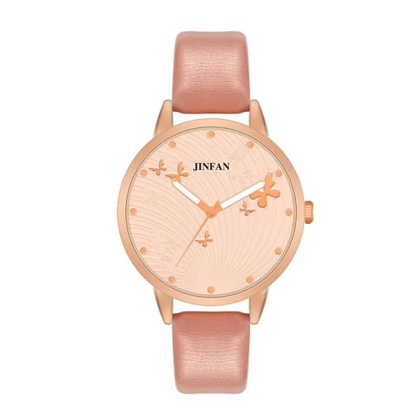 Elegant Simple Butterfly Design Dial Design Ladies Watches Women Fashion Luxury Dress Watch Casual Woman Quartz Leather Clock - Image 22