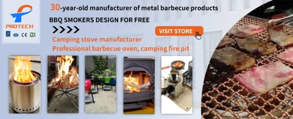 Bbq Fire Pit De Camping Stove Square Charcoal Barbecue Cast Iron Barbeque Wood Fired Pellet Grill Smoker - Image 42