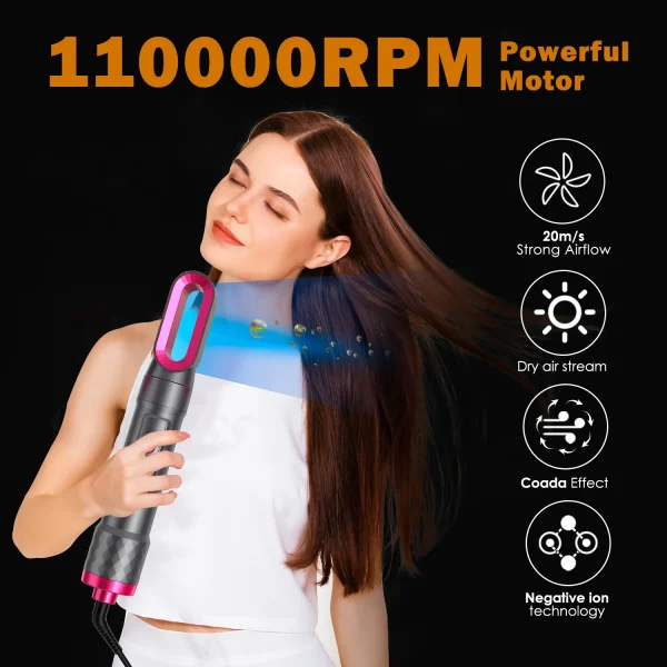 Hair Dryer Brush Salon Professional Hair Dryer Volumizer Hot Air Brush One-Step Hair Dryer And Volumizer Styler and Dryer Blow - Image 4