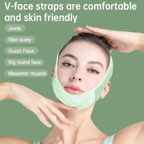 Face Slimming Strap Reduce Double Chin Lift V Face Stickers Anti Bandage For Face Strap Belt Mask Lift Oval Mask Face - Image 4